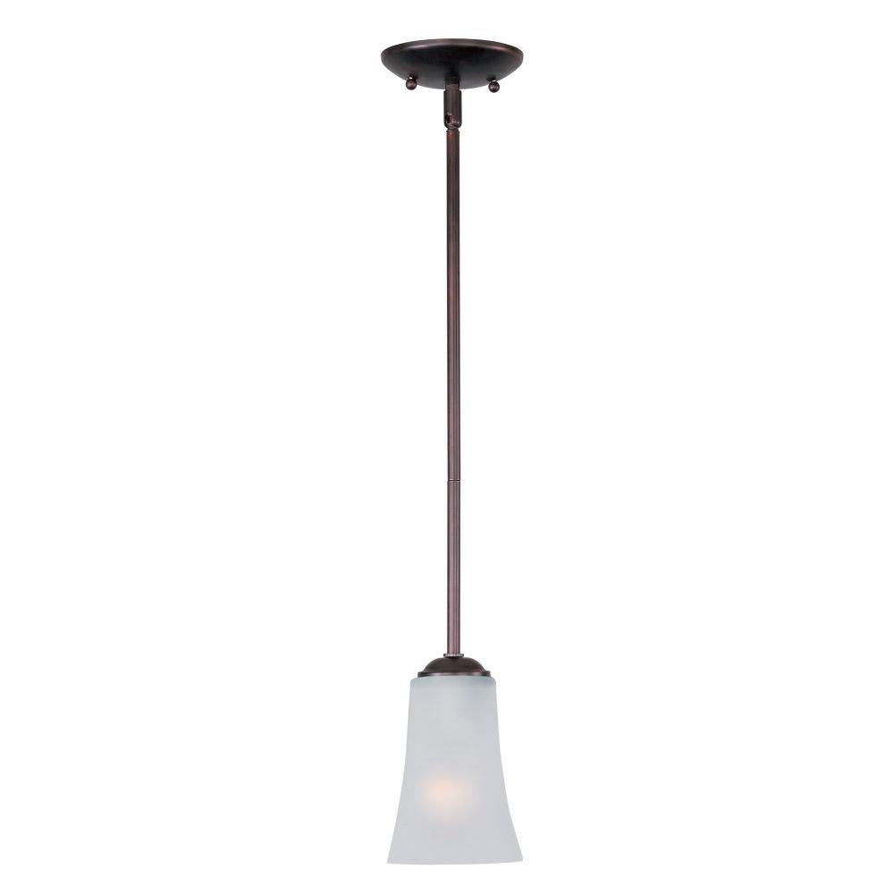 Maxim Lighting 92040FTOI Logan 1 Light 4.5 inch Oil Rubbed Bronze Mini Pendant Ceiling Light