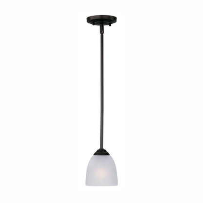 Maxim Lighting 92061FTBK Stefan 1 Light 5 Inch Black Mini Pendant