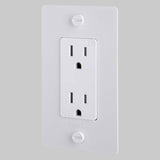 Buster + Punch NSC-14398 Polycarbonate 1G Duplex Outlet  with White finish