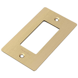 Buster + Punch NPL-05289 US 1 Gang Metal Wall Plate With Logo - Brass