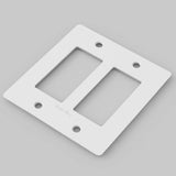 Buster + Punch NPL-14298 Polycarbonate 2G Wall Plate - White finish