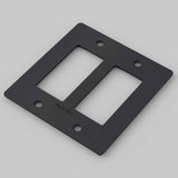 Buster + Punch NPL-02295 Polycarbonate 2G Wall Plate - black finish