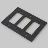 Buster + Punch NPL-02300 Polycarbonate 3G Wall Plate - black finish