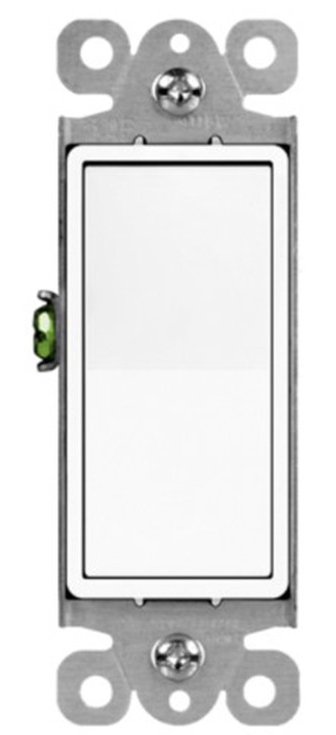 Enerlites 93150-W Decorator Switch W/ LED Guide Light, Three-Way, White