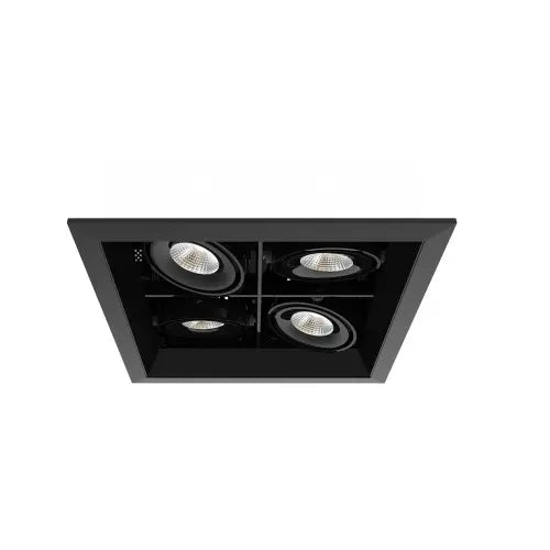 Eurofase Lighting TE164BLED-40-2-02 10-in LED Recessed Downlight, 4-Light, Flood, Color Temperature 4000K, Wattage 60W, Lumens 5156 lm, Voltage 120V, White Finish