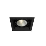 Eurofase Lighting TE131-01 4-in PAR30 Recessed Light with Trim, 1-Light, GU10, Wattage 75W, Voltage 120V, Black/Black