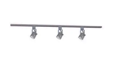 Cyber Tech Lighting TL3TH-LED/NS 3 Head Track Light Kit, Dimmable, Wattage 21W, Lumens 1560 lm, Color Temperature 3000K, Nickel Satin