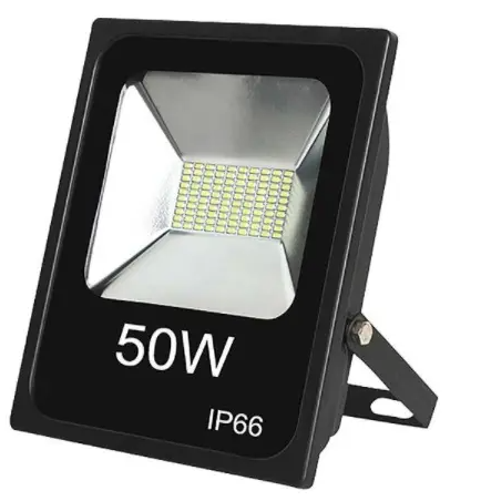 Dabmar Lighting DF-LED5959-B LED Slim Flood Light, Wattage 50W, Lumens 4500 lm, Voltage 82V-265V,Color Temperature 6500K, Black