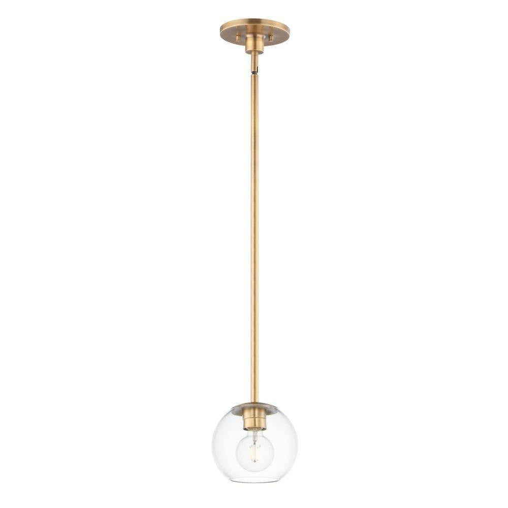 Maxim Lighting 98410CLNAB Branch 1 Light Natural Aged Brass Pendant Full View
