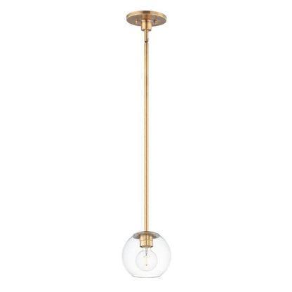 Maxim Lighting 98410CLNAB Branch 1 Light Natural Aged Brass Pendant Full View