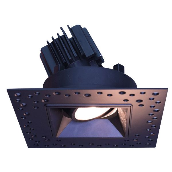 Lotus LED Lights LSG3-5CCT-HO-IT-BK 3" Square Regressed Gimbal LED Downlight - High Output - 11W - Trimless - 27K / 3K / 35K / 4K / 5K - 120V - Black