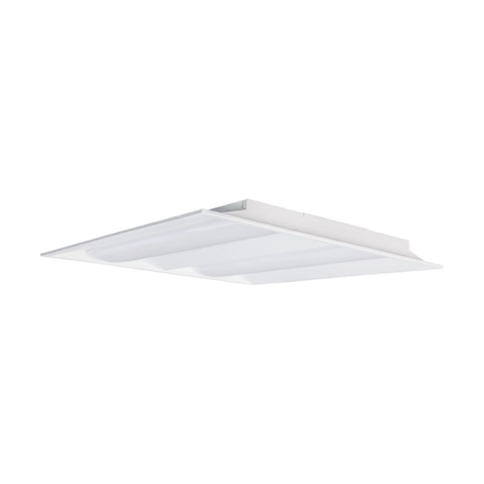 Nuvo 65-694 2X2 Double Basket LED Troffer Fixture, Wattage Selectable 30W, 35W, 40W, Multi-Color Temperature, Voltage 100-277V, White