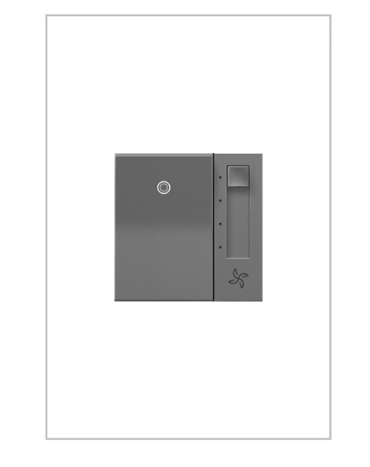 Legrand AAFN4S16AM4 Adorne Paddle Fan Speed Control Switch with Microban, Magnesium Finish
