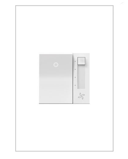 Legrand AAFN4S16AW4 Adorne Paddle Fan Speed Control Switch with Microban, White Finish