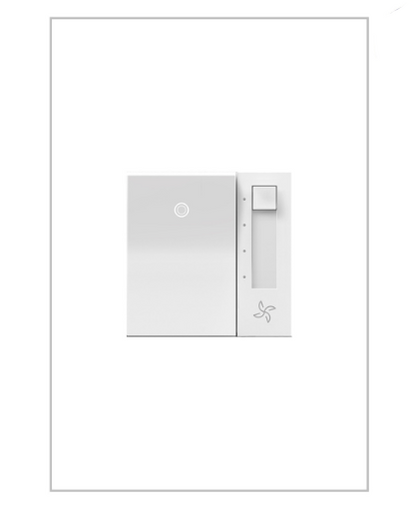 Legrand AAFN4S16AW4 Adorne Paddle Fan Speed Control Switch with Microban, White Finish