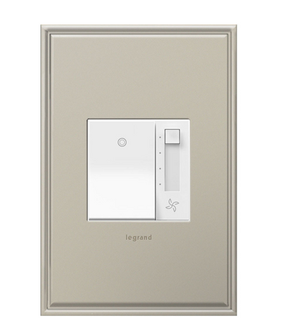 Legrand AAFN4S16AW4 Adorne Paddle Fan Speed Control Switch with Microban, White Finish