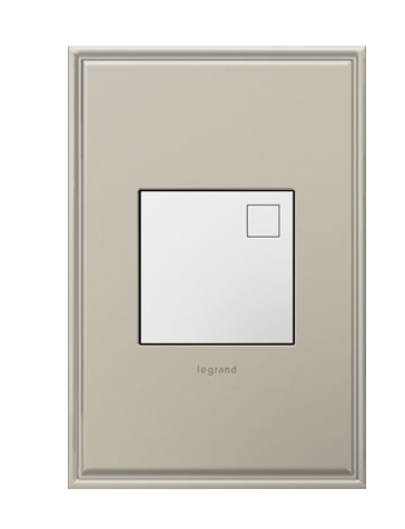 Legrand AANLM24 Adorne Night Light Module, White Finish, Built-In Soft Illumination