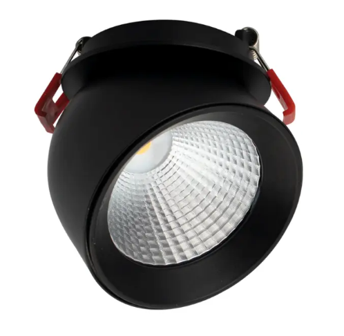 Lotus LED Lights AD-3-S14W-AR-5CCT-BK-38D 3 Inch Bullet Floating Gimbal LED Downlight - 1,347 Lumens - 15W - CCT Selectable - 120V - Black - 38° Beam Angle