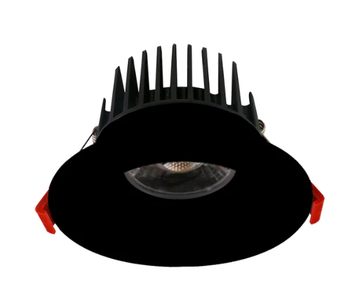 Lotus LED Lights AD-LED-4-S15W-27K-T4RB 4 Inch Recessed 15W LED Round Black Trim 2700K 910Lm 38 Degree Air-Tight 90 CRI
