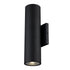 Trans Globe Lighting ADA-LED-40960-5CCT BK Compact black outdoor wall sconce light