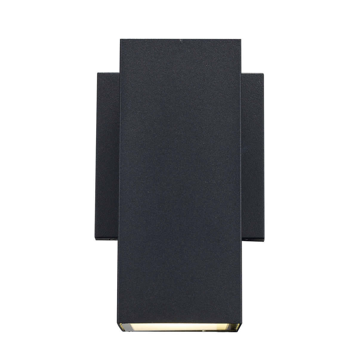 Trans Globe Lighting ADA-LED-60020-5CCT BK Compact black LED outdoor wall sconce front view