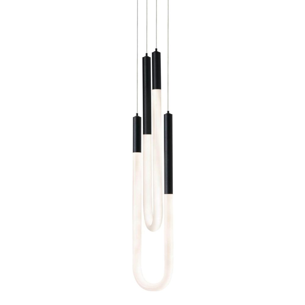 AFX Lighting ADEP0606LAJUDBK Adel LED 4 inch Black Pendant Ceiling Light, Lumens 1860Lm, Wattage 22W, Voltage 120-277