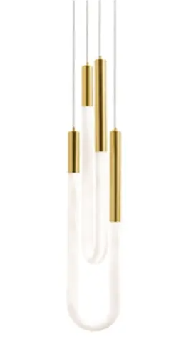 AFX Lighting ADEP0606LAJUDLB Adel LED 4 inch Pendant Ceiling Light, Lumens 1860Lm, Wattage 22W, Voltage 120-277, Antique Brass Finish