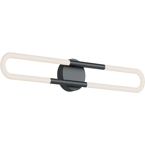 AFX Lighting ADEV2404LAJUDBK Adel LED 24 inch Vanity Light Wall Light, Wattage 22W, Voltage 120-277, Black Finish