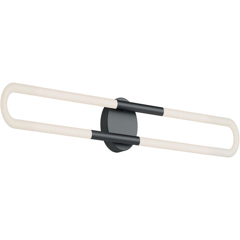 AFX Lighting ADEV3604LAJUDBK Adel LED 36 inch Vanity Light Wall Light, Wattage 22W,Voltage 120-277, Black Finish