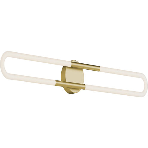 AFX Lighting ADEV3604LAJUDLB Adel LED 36 inch Vanity Light Wall Light, Wattage 22W,Voltage 120-277, Antique Brass Finish