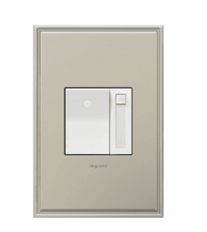Legrand ADPD4FBL3P2W4 Adorne 0-10V Paddle Dimmer with Microban, White Finish
