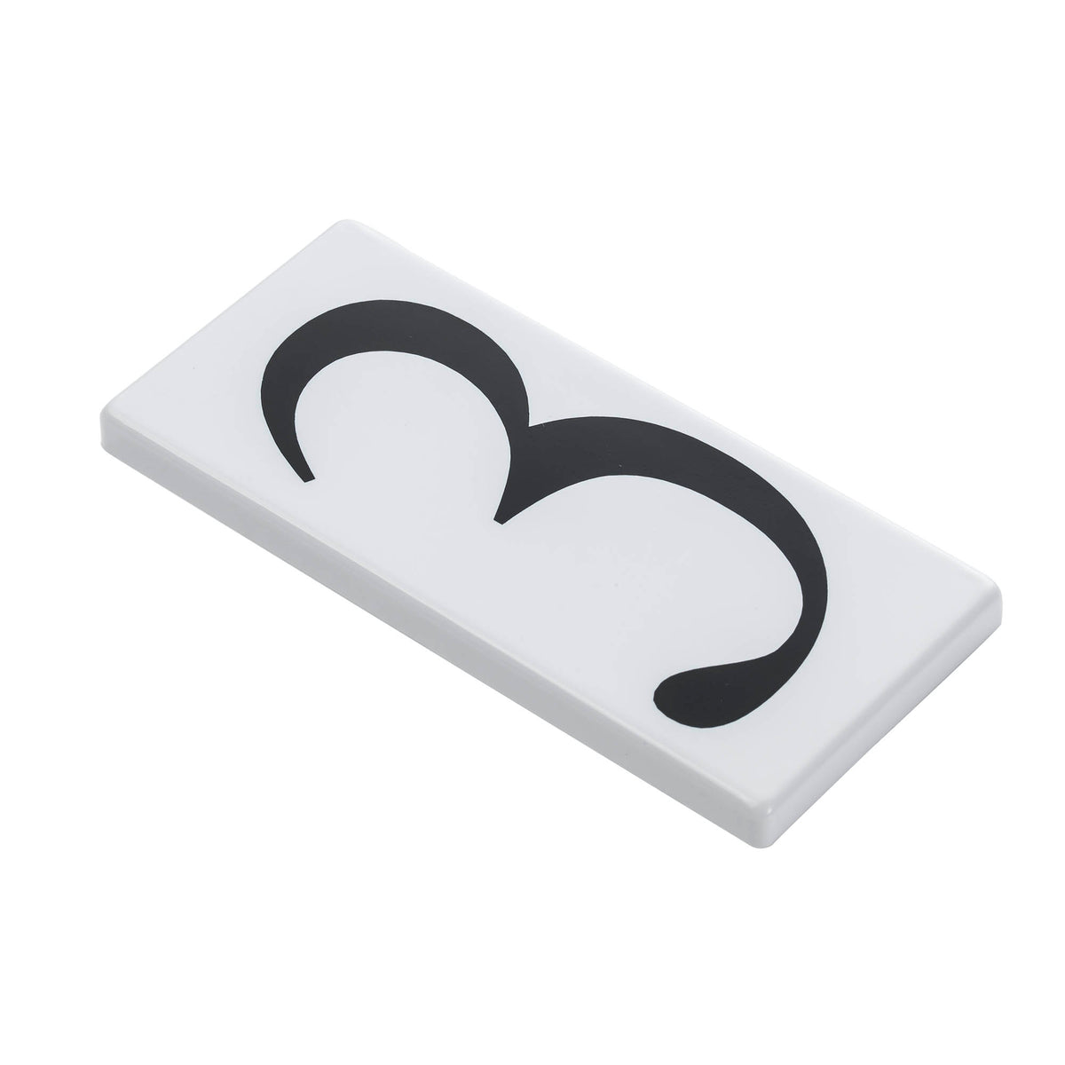 Trans Globe Lighting ADR-3 white plastic address tile with black number 3