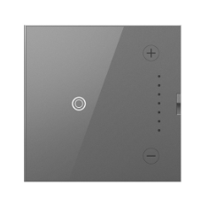 Legrand ADTH4FBL3PM4 Adorne 0-10V Touch Dimmer with Microban, Magnesium Finish