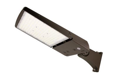 MaxLite AE100UMI-WCSBFCR LED Area Light Wattage 100W/85W/75W, 120-277V, Manual & IR Change T3/4/5, CCT 3000K/4000K/5000K Bronze, with Flexible Arm, C-max Compatible