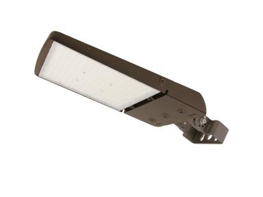 MaxLite AE150HMC-WCSBTCR LED Area Light Wattage 100W/125W/150W, 277-480V, Manual Changeable T3/4/5, CCT 3000K/4000K/5000K Bronze, with Trunnion