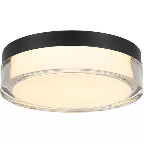Alteck lighting AFM0017-3CCT-W-BK Sunspot LED 9 inch Sand Black Outdoor Flush Mount, 3CCT 3000K/4000K/5000K , Lumens 1530lm, Watt 24W