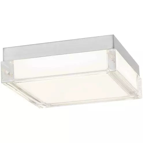 Alteck lighting AFM0020-3CCT-W-BSS Box LED 8 inch Stainless Steel Outdoor Flush Mount, 3CCT 3000K/4000K/5000K , Lumens 1550lm, Watt 24W