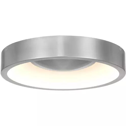 Alteck lighting AFM0068-5CCT-W-BA Stellar LED 11 inch Brushed Aluminum Outdoor Flush Mount, 5CCT 2700K/3000K/3500K/4000K/5000K , Lumens 1282lm, Watt 25W
