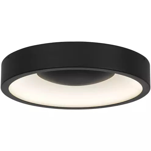 Alteck lighting AFM0068-5CCT-W-BK Stellar LED 11 inch Brushed Aluminum Outdoor Flush Mount, 5CCT 2700K/3000K/3500K/4000K/5000K , Lumens 1282lm, Watt 25W