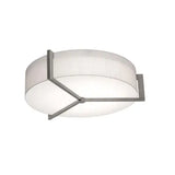 AFX Lighting APF1524MBWG-LW 17-in 25W Apex Flush Mount, 3-Light, E26, 120V, W. Gray/Linen White