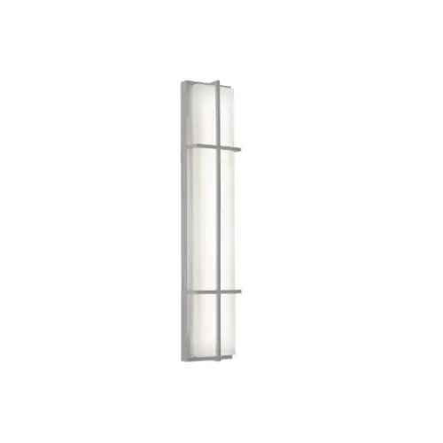 AFX Lighting AUGW0736LAJMVNP-PC 36-in 40W August Wall Sconce, 2600 lm, 120V-277V, CCT Select, Nickle with Photocell