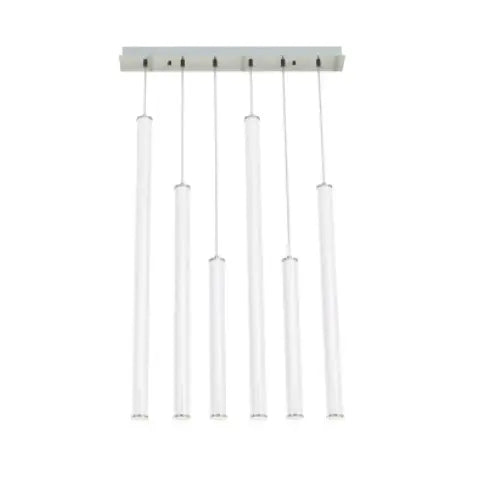 AFX Lighting CADP99L30UDSNLNR6 176W LED Caden Pendant, Linear, 6-Light, 120V-277V, 3000K, Nickel