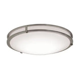 AFX Lighting  CAF142400L30MV 27W LED Carlisle Flush Mount, 2400 lm, 120V-277V, 3000K, Satin Nickel