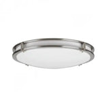 AFX Lighting  CAF142400L5AJD1  14-in 27W LED Carlisle Flush Mount, 120V, Selectable CCT, Nickel