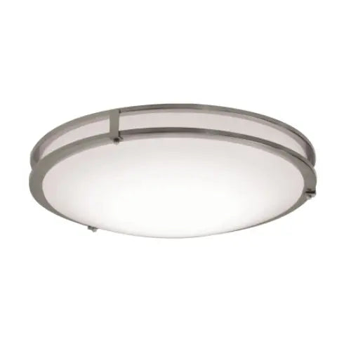 AFX Lighting  CAF182900L30MV-BB 27W LED Carlisle Flush Mount with Backup, 2900 lm, 120V-277V, 30K, Nickel