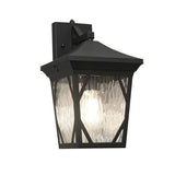 AFX Lighting  CAMW0814MBK 60W LED Campton Outdoor Wall Sconce with Photocell, E26, 120V, Black