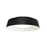 AFX Lighting  DUNF15LAJUDBKWH 15-in 26W Duncan Flush Mount, 120V-277V, CCT Select, Black/White