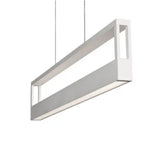 AFX Lighting  ECHP4830LAJMVWH 37W LED Echo Pendant Light, 120V-277V, Selectable CCT, White