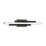 AFX Lighting IDRV2405LAJUDBK  24-in 22W Indra Vanity Light, 1625 lm, 120V-277V, CCT Select, Black