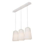 AFX Lighting ISLP11WHLNR3 60W LED Isla Pendant Light, Linear, 3-Light, E26, 120V, White